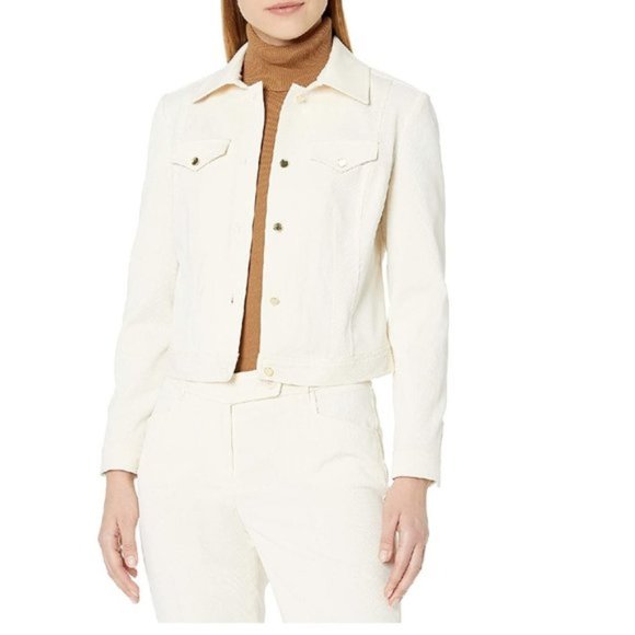 Anne Klein Corduroy Trucker Jacket - Picture 1 of 9
